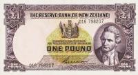 p159b from New Zealand: 1 Pound from 1955
